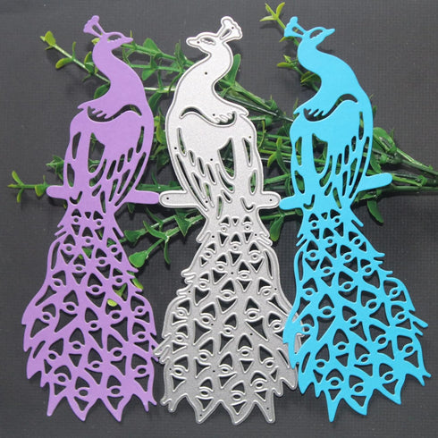 Peacock Metal Cutting Dies for Card Making, Animal Die Cuts Stencil Embossing Tool for DIY Scrapbooking, Craft Paper, Album Decorations...