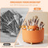 CenYouful Makeup Brush Holder Organizer,5 Slot 360° Rotating Make up Brushes Cup, Makeup Organizer Countertop for Cosmetics, Nail Polish, Art Supp...