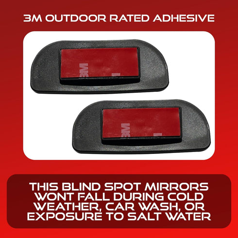 Blind Spot Convex Car Rear View Mirror: Rearview/Side Stick On Mirror Automotive Accessories | Narrow Blindspot Mirrors For Car By Utopicar (2 pac...