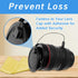 Lens Cap Tether Blackand Microfiber Cleaning Cloth Lens Cap Center Pinch with Lens Cap Leash Holder Prevent Lens Cap Loss SLR Camera Compatible wi...