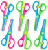 LOVESTOWN Kids Safety Scissors, 6PCS Blunt Tip Scissors for School with Comfort Grip & Steel Blades, Anti-Pinch Design for Back to School, Classro...