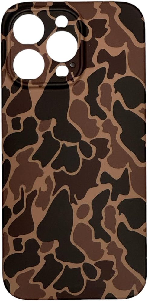 Camo Phone Case Compatible with iPhone 15 Pro Max, Duck Camo, Camouflage, Rugged, Outdoors, Gentleman, Classic, Vintage......
