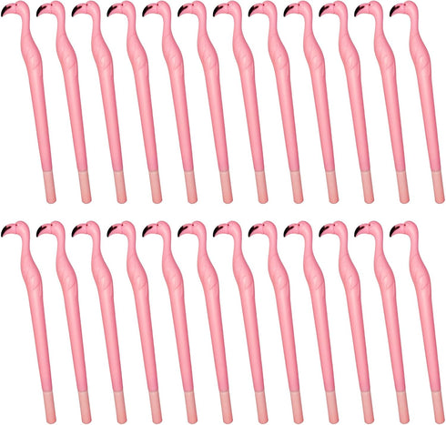 24PCS Flamingo Gel Pens,Cute Pink Cartoon Animal Pens,Suitable for Students Teachers School Office Supplies,Party favours, birthday gifts and more...