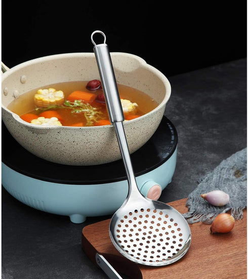 Berglander Skimmer, Stainless Steel Strainer, Cooking Skimmer, Slotted Spoons, Skimmer For Cooking, Strainer Spoon, Skimmer Spoon, Metal Strainer,...