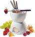 Cilio Porcelain Chocolate Fondue Set, White, 5-Inch by 10-Inch...