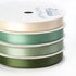 Ribbli Sage Green Satin Ribbon 3/8 Inch x 4 Rolls Total 40 Yards- Ivory/Sage/Dusty Sage/Moss Green Ribbon for Wrapping and Craft...