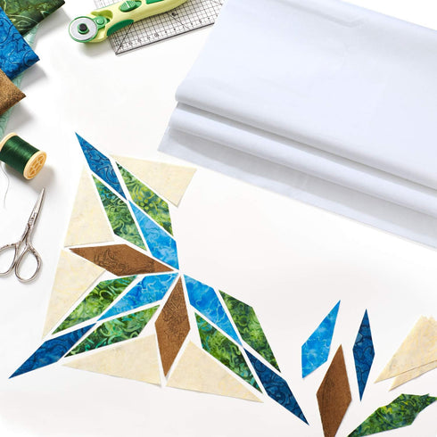 3 Pieces Fusible Interfacing Non-Woven Lightweight Polyester Interfacing (White, 20 Inch x 3 Yards)...