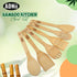 Wooden Spoons for Cooking, Bamboo Kitchen Utensils Wooden Spoons Set 6 Piece, Nonstick Spatula For Daily Use...