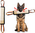 ASOCEA Dog Tug Toy,Dog Bite Jute Pillow Pull Toy Tough Squeaky Dog Toys for Aggressive Chewers with 2 Handles Bite Toys for Medium to Large Dogs I...