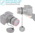 Foto&Tech Camera Lens Cap Leash with Elastic String, Compatible with Universal DSLR SLR Evil Mirrorless Cameras Video (x3)...