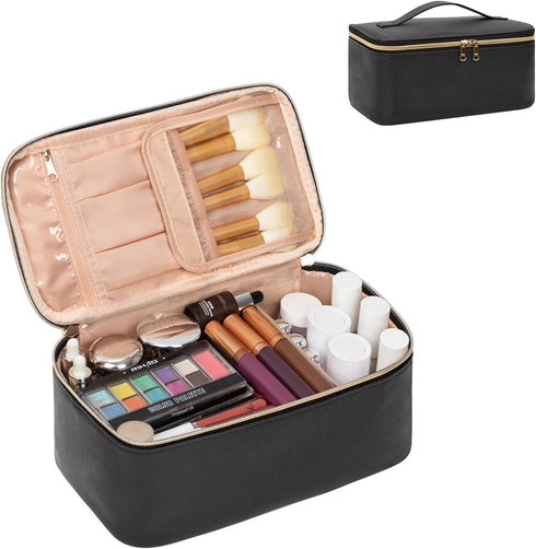 OCHEAL Makeup Bag, Travel Makeup Bag Organizer Waterproof Cosmetics Make Up Bag,Toiletry Bag for Women,Large Capacity for Girls Daily Use Dorm Roo...