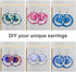 102Pcs Resin Molds Kit, 2pcs Earring Silicone Molds Jewelry Epoxy Casting Molds, Earring Mold with Earring Hooks for DIY Woman Girl Unique Earring...