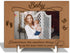 Wood Picture Frame with Wood Stand, Footprint Photo Frame Tabletop Display - Baby, Shelf Desk Decor Gift for Pregnant Mom New Dad Mother-to-be, Ho...