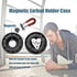 MAIRUI Wired Earbud Case Earphone Headphone Cord Organizer Earbuds Wrap Soft Silicone Magnetic Holder Storage Tangle Free Cable Winder(Carbon Blac...