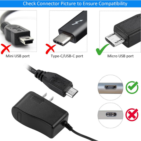 5V 2A Micro USB Power Supply Wall Charger AC/DC Adapter Universal Power Adapter...
