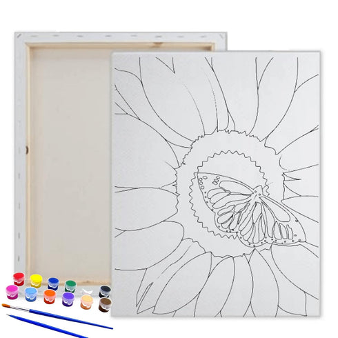 Pre Drawn Canvas Paint Kit | Teen, Kids and Adult Sip and Paint Party Favor | DIY Date Night Couple Activity| Canvas Boards for painting| Birthday...
