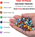 AD Beads 8mm Natural Loose Beads 112 Pieces for Making mala Necklace or Bracelet (7 Chakra Beads)...
