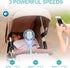Portable Stroller Fan, Rechargeable Battery Powered Oscillating Fan, Baby Fan with 3 Powerful & Quiet Speeds, 90° Oscillation, Flexible Tripod for...