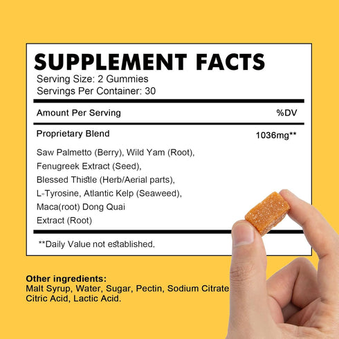 Booty Gummies, Curve Body Gummies, Women Support Supplement, Workout Enhancement, Fenugreek, Berry Flavored, 60 Counts...