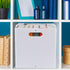 4-Pack Collapsible Plastic Storage Cube Bins, White Foldable Cube Storage Bins...