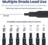 Pacific Arc Chromagraph Metal Mechanical Pencil .5 mm Black Barrel Mechanical Pencil with Built In Adjustable Pencil Grade, Lead Pencil Holder for...
