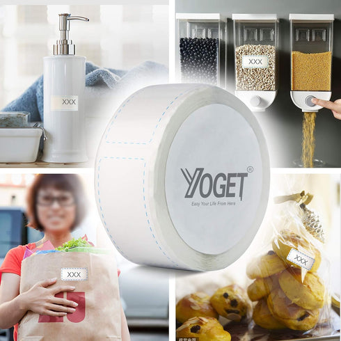 300pcs Removable Freezer Labels, Yoget 1 x 2 Inch Food Storage Stickers, Refrigerator Freezer Paper Label Easy Clean Leaves No Residue, Blue Food ...