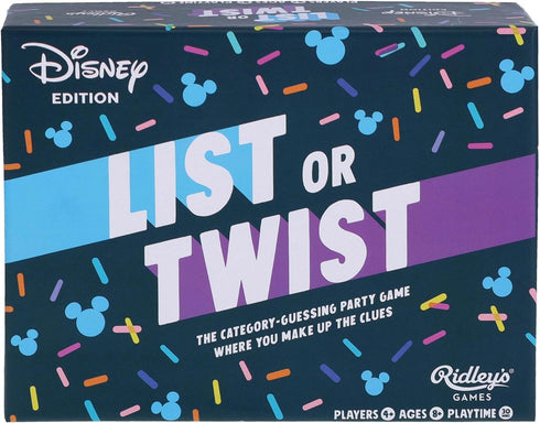 List or Twist | Disney Edition | The Category-Guessing Party Game Where You Make Up The Clues | Ages 8+ | 4+ Players...