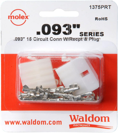 Molex 15-Pin Connector Kit 0.093" 1 Set...