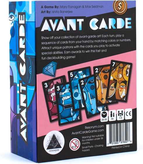 Avant Carde - by Resonym - Board Game - Deck building game of avant-garde art collection - Ages 8+...