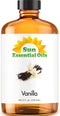 Sun Essential Oils 8oz - Vanilla Essential Oil - 8 Fluid Ounces - Vanilla Oil - Aromatherapy Diffuser Oils Vanilla - Aromatherapy Oils...