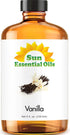 Sun Essential Oils 8oz - Vanilla Essential Oil - 8 Fluid Ounces - Vanilla Oil - Aromatherapy Diffuser Oils Vanilla - Aromatherapy Oils...