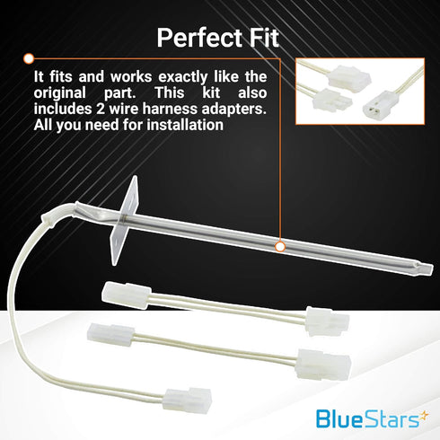 BlueStars 12001656 Oven Temperature Sensor Part - Compatible with Whirlpool Kenmore Ovens - Replaces AP4009009 74004943 PS1570174 12001554 1200165...