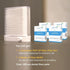Automatic Pop Up Floss Sticks Holder and 4 Box 0.002in Soft Fine Floss, A Good Waterproof Storage Box for Floss Picks, Flossers for Adults Dispens...