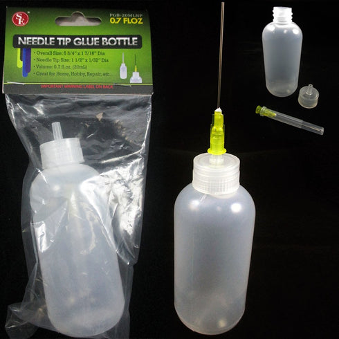 2 Needle Tip Bottle Liquid Flux Dispenser Oil Solvent Applicator Dropper 0.7 Oz...