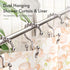 Amazer Shower Curtain Hooks, Plastic Double Shower Curtain Rings, Shower Hooks for Bathroom Shower Curtain Rod - Set of 12, Nickel...