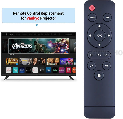 PZL New STV383E Replacement Remote Control for Vankyo Pocket Burger 101 LED LCD Mini Projector......