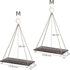 MITIME Hanging Shelves - Indoor Plant Shelf & Wall Hanging - Floating Shelves for Bedroom, Bathroom, Living Room - Macrame Wall Decor, Boho Style,...