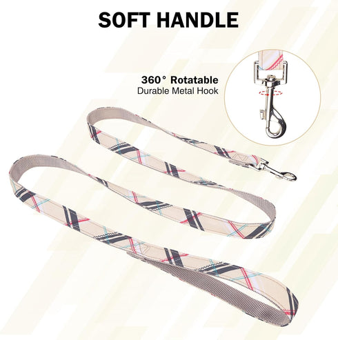 Small Dog Collar and Leash Set, Dog Collars for Puppy Medium Dogs, Adjustable Pet Collar for Doggie XS S M Breed Boys or Girls Chihuahua, Yorki, B...