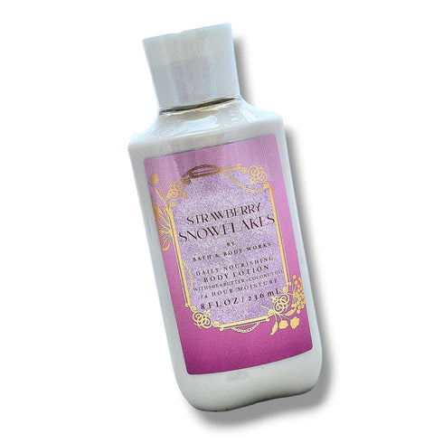 Bath and Body Works Strawberry Snowflakes Super Smooth Body Lotion Sets Gift For Women 8 Oz (Strawberry Snowflakes)...