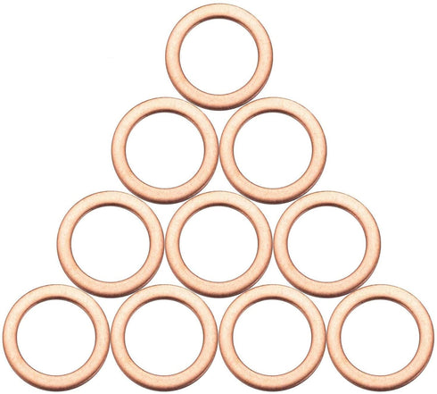 10PCS Oil Drain Plug Washers Fit for MB - Engine Oil Gasket Crush Washers Rings Seals Fit for Benz C E AMG S CL CLA CLK CLS G GL GLA GLC GLK GLE M...