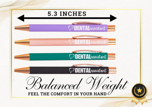 InnoBeta Dental Assistant Gifts, Ballpoint Pen Set of 4, Perfect Dental Assistant Gifts Idea for Women on Birthday and Christmas...