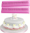2 Pieces Border Silicone Fondant Baking Cake Moldes,Pleated lace Waves Mold forCake Decorating,Sugarcraft,Chocolate, Cupcake Topper,Pastry,Polymer...