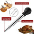 JY COOKMENT Stainless Steel Turkey Baster Baster Syringe for Cooking Meat Injector Set with 2 Marinade Needles 1 Cleaning Brush for Home Baking Ki...