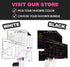 Black Magnetic Calendar for Refrigerator - Dry Erase Calendar for Fridge – For Family, Kids, Workout, Menu Planner – 12 x 16in - Includes 4 Marker...