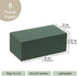 Crafare 6x3x2.5 Inch Wet Floral Foam Blocks Rectangle Small Size Foam Bricks for Fresh Artificial Flower Arrangements Wedding Centerpiece Party Ho...