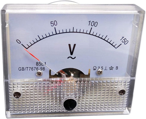 Analog Voltmeter Panel Pointer Volt Voltage Meter Gauge 85L1 AC 0-150V...
