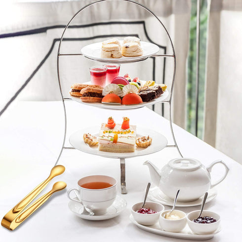 Gejoy 12 Pieces Mini Tongs Small Serving Tongs Stainless Steel Mini for Sugar Charcuterie Board Appetizers Dessert Serving Food Tiny Party Danish ...