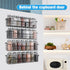 Spice Rack Organizer Wall Mount, Spice Organization Storage Shelf for Cabinet Door, 2 Packs Wall Spice Rack Saving Space for Kitchen, Black...