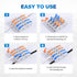 Lever Wire Nut Connectors, HTCELLE 40-Piece Inline Wire Connectors kit for Quick Connect, Push in Compact Splicing Electrical Connectors Butt Term...