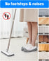 8 Pcs Mop Slippers Socks Floor Cleaning,Microfiber Shoe Covers dust Washable Reusable for Woman Man House Kitchen (Grey)...